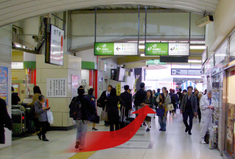 有楽町駅からのルート1